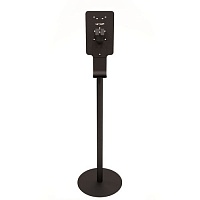 Мобильная стойка для дезинфекции рук с держателем локтевым/черный шагрень