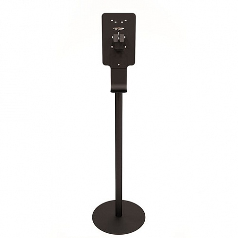 Мобильная стойка для дезинфекции рук с держателем локтевым/черный шагрень