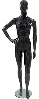 Манекен женский / Glance 19 рост 184см, черный глянец