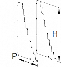 25 Полкодержатель стеллажа буклетного нижний (левый+правый) (h 1125мм)