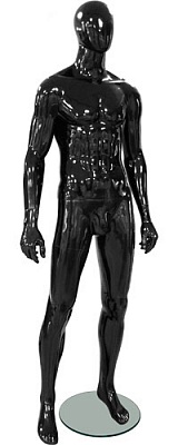 Манекен мужской / Glance 17 рост 187см черный глянец