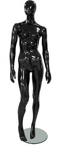 Манекен женский / Glance 14 рост 179см, черный глянец